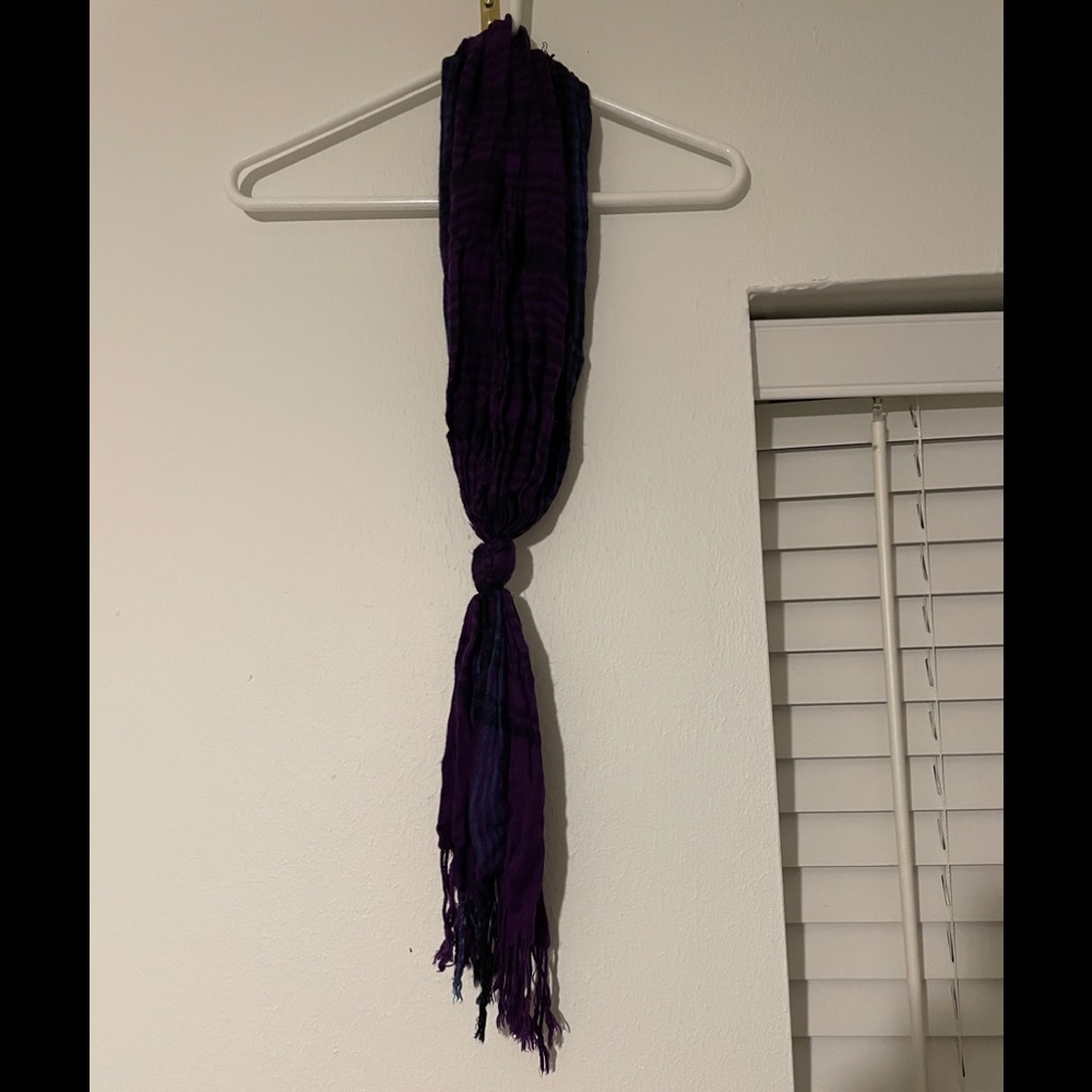 Purple Plaid Scarf